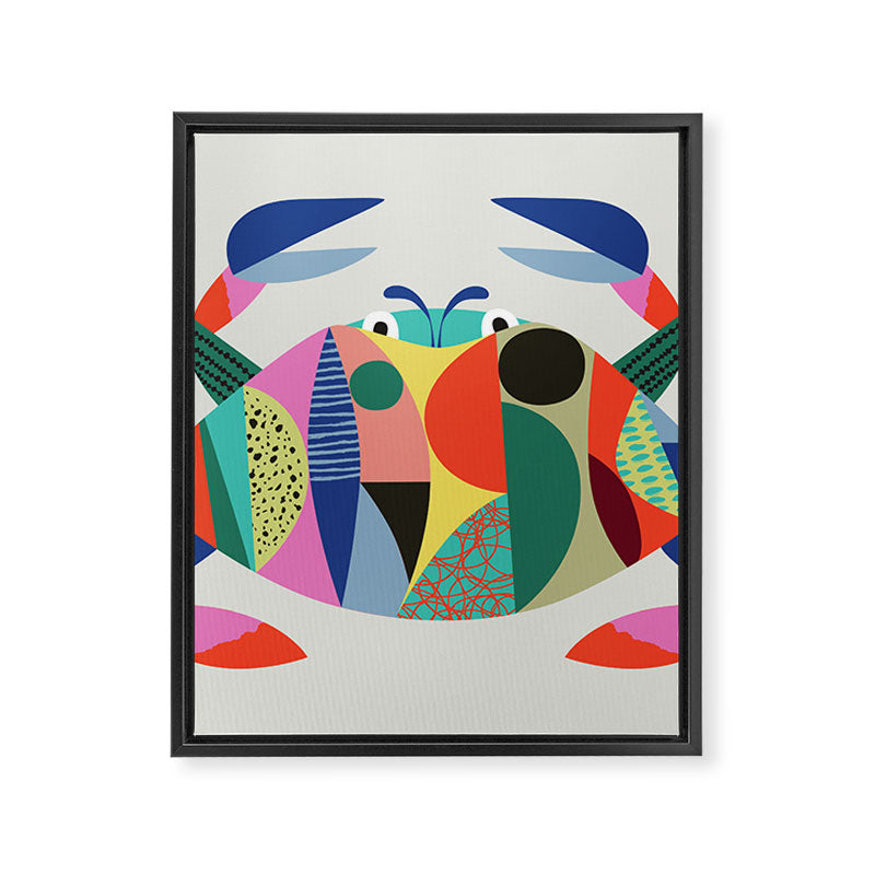 Mid Century Crab Framed Canvas Print Gallery Image 6