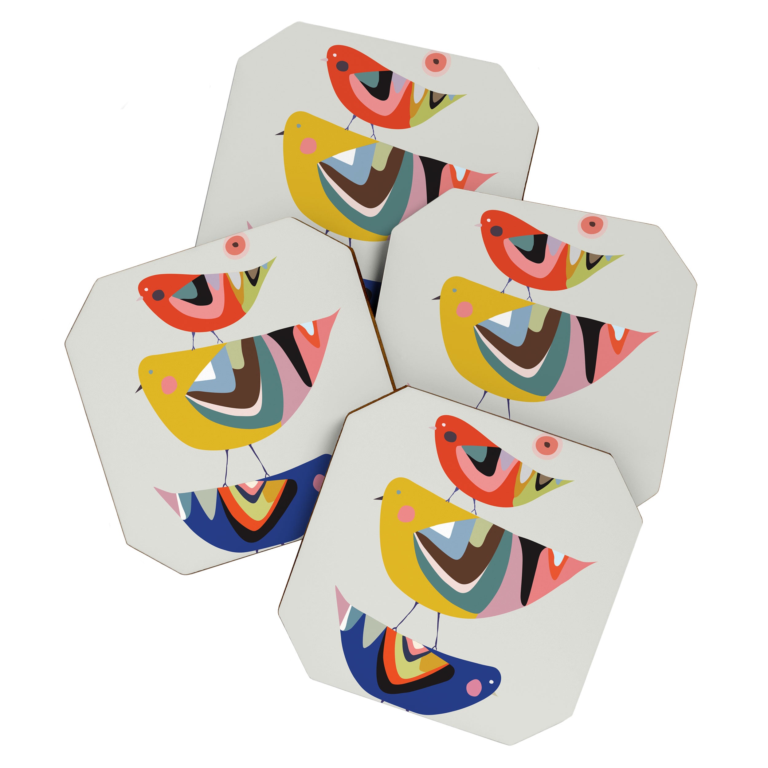 Mid Century Family Tree Coaster Gallery Image 1