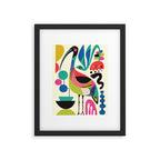 Mid Century Ibis Framed Art Print Gallery Image 5