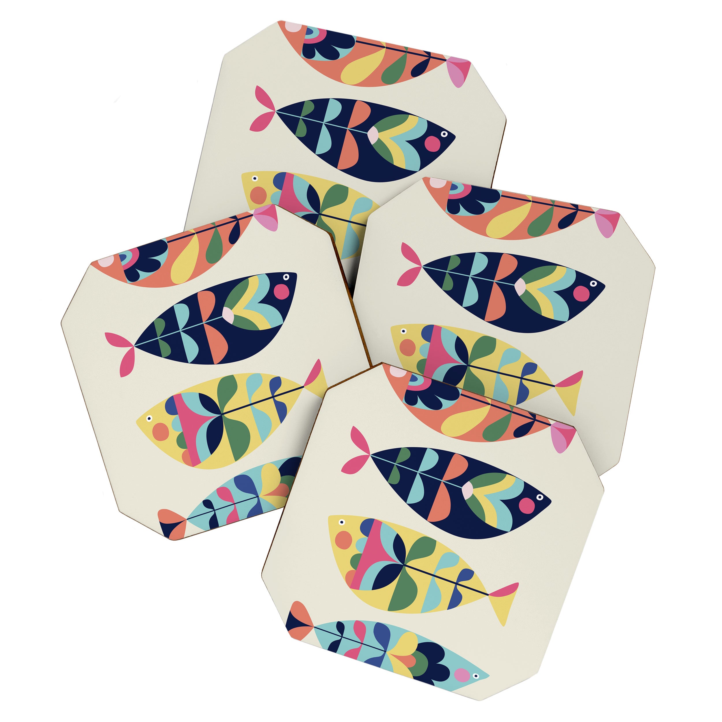 Mid Century Modern Fish Coaster Gallery Image 1