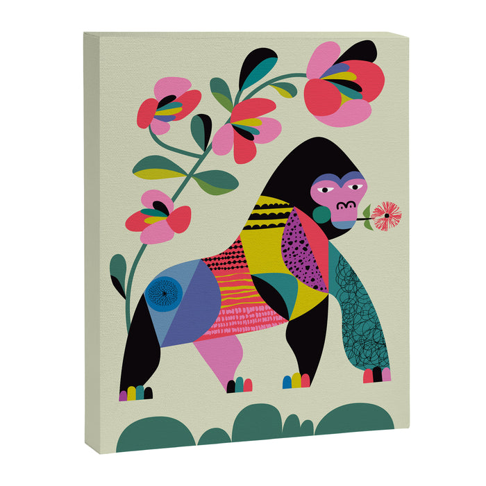 Mid Century Modern Gorilla Canvas Print Gallery Image 1
