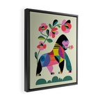 Mid Century Modern Gorilla Framed Canvas Print Gallery Image 2