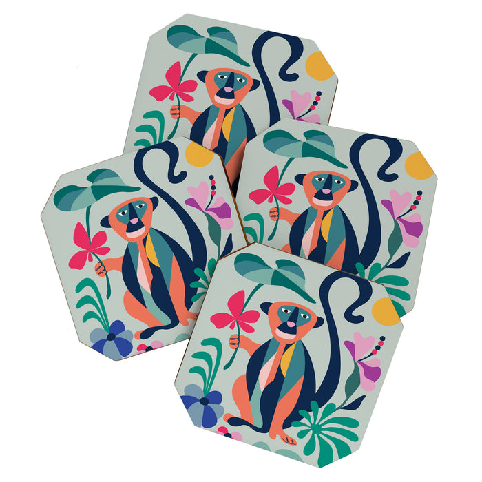 Mid Century Modern Monkey Coaster Gallery Image 1