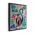 Mid Century Modern Monkey Framed Canvas Print Gallery Image 2