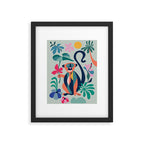 Mid Century Modern Monkey Framed Art Print Gallery Image 4