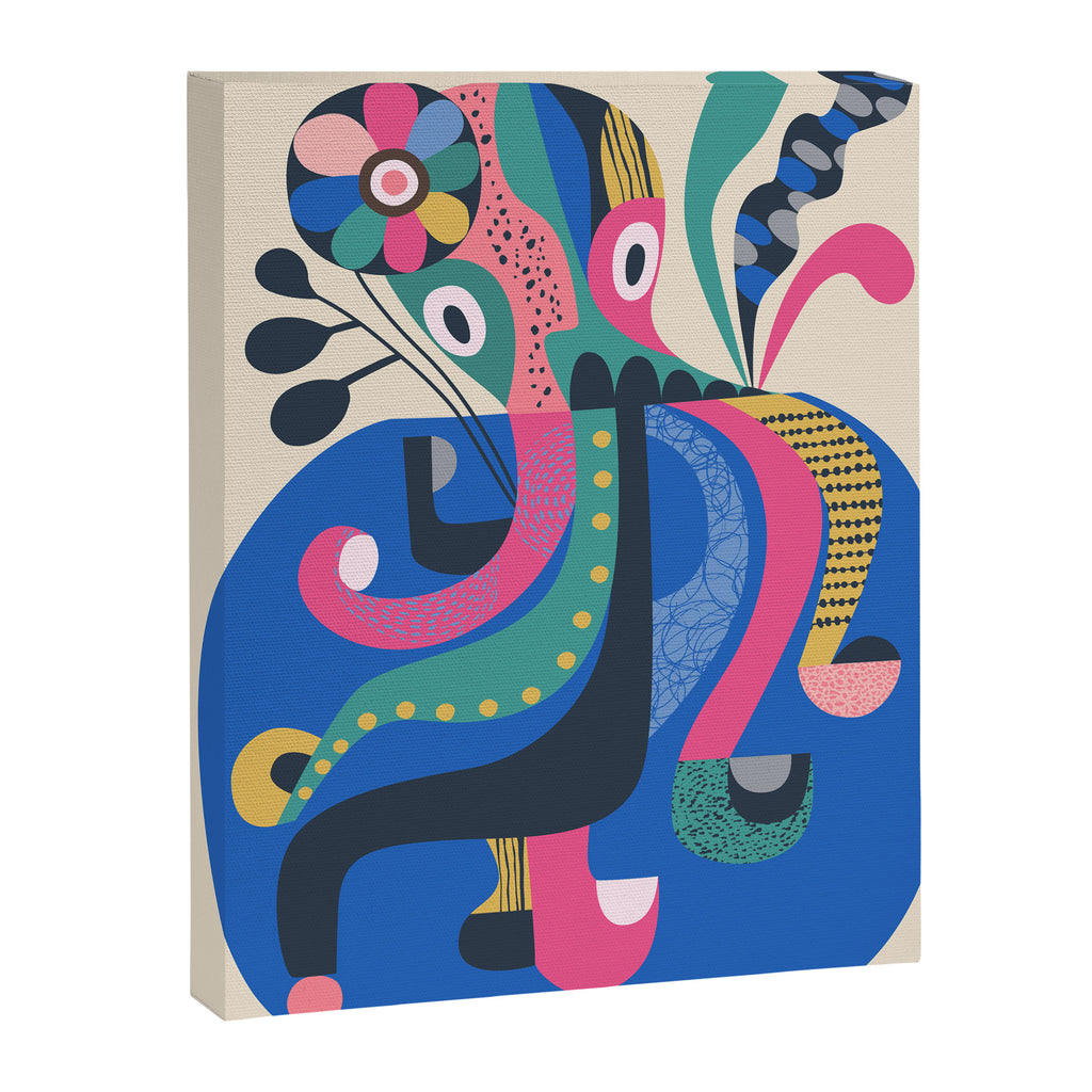 Mid Century Octopus Canvas Print Gallery Image 6