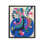 Mid Century Octopus Framed Canvas Print Gallery Image 6
