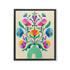 Modern Poppies Framed Canvas Print Gallery Image 8