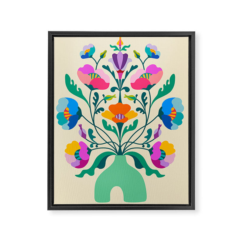 Modern Poppies Framed Canvas Print Gallery Image 8