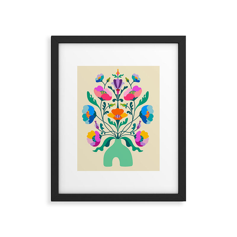 Modern Poppies Framed Art Print Gallery Image 4