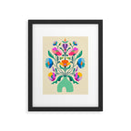 Modern Poppies Framed Art Print Gallery Image 4