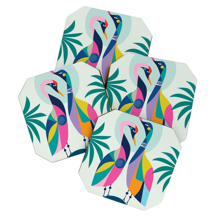 Rainbow Geese Coaster Gallery Image 1