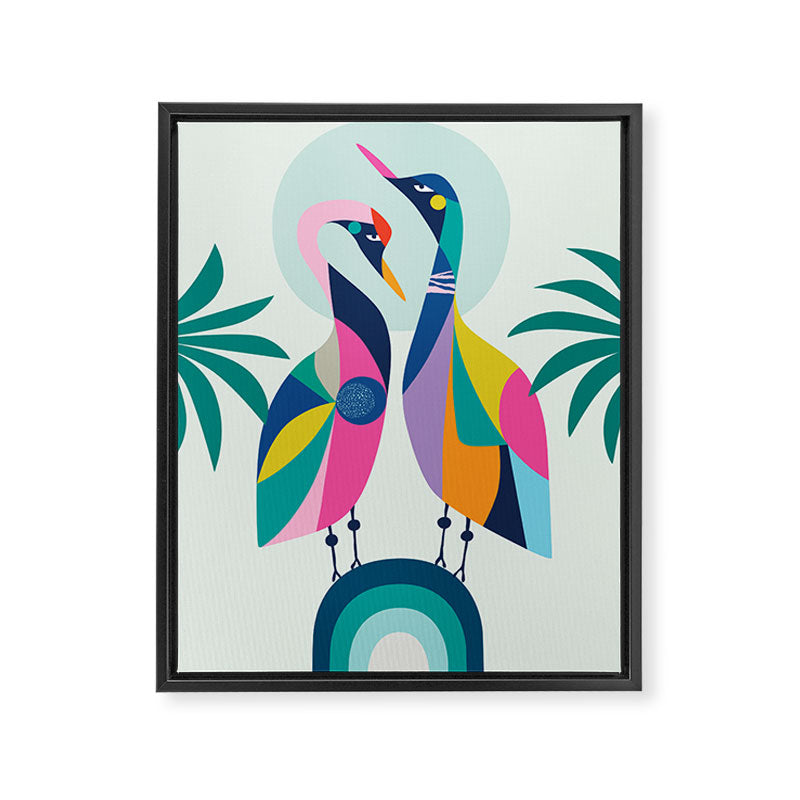 Rainbow Geese Framed Canvas Print Gallery Image 6