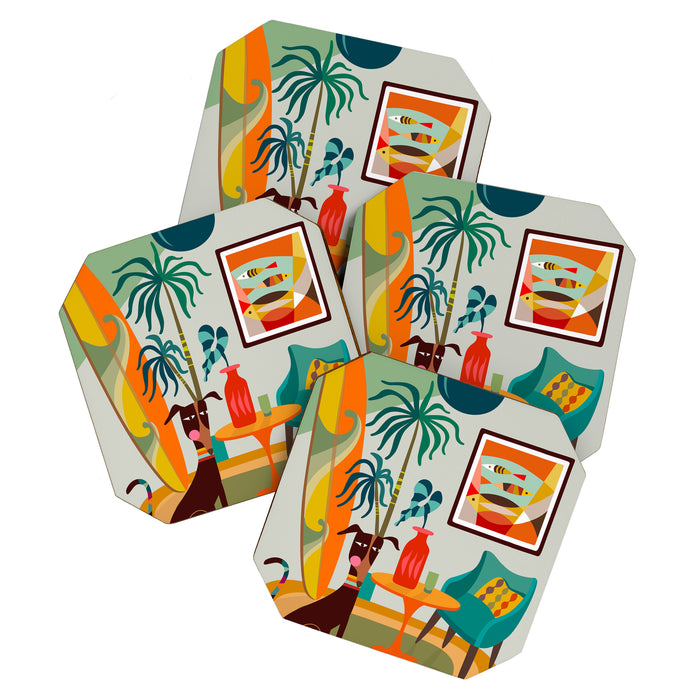 Retro MCM beach home  Coaster Gallery Image 1