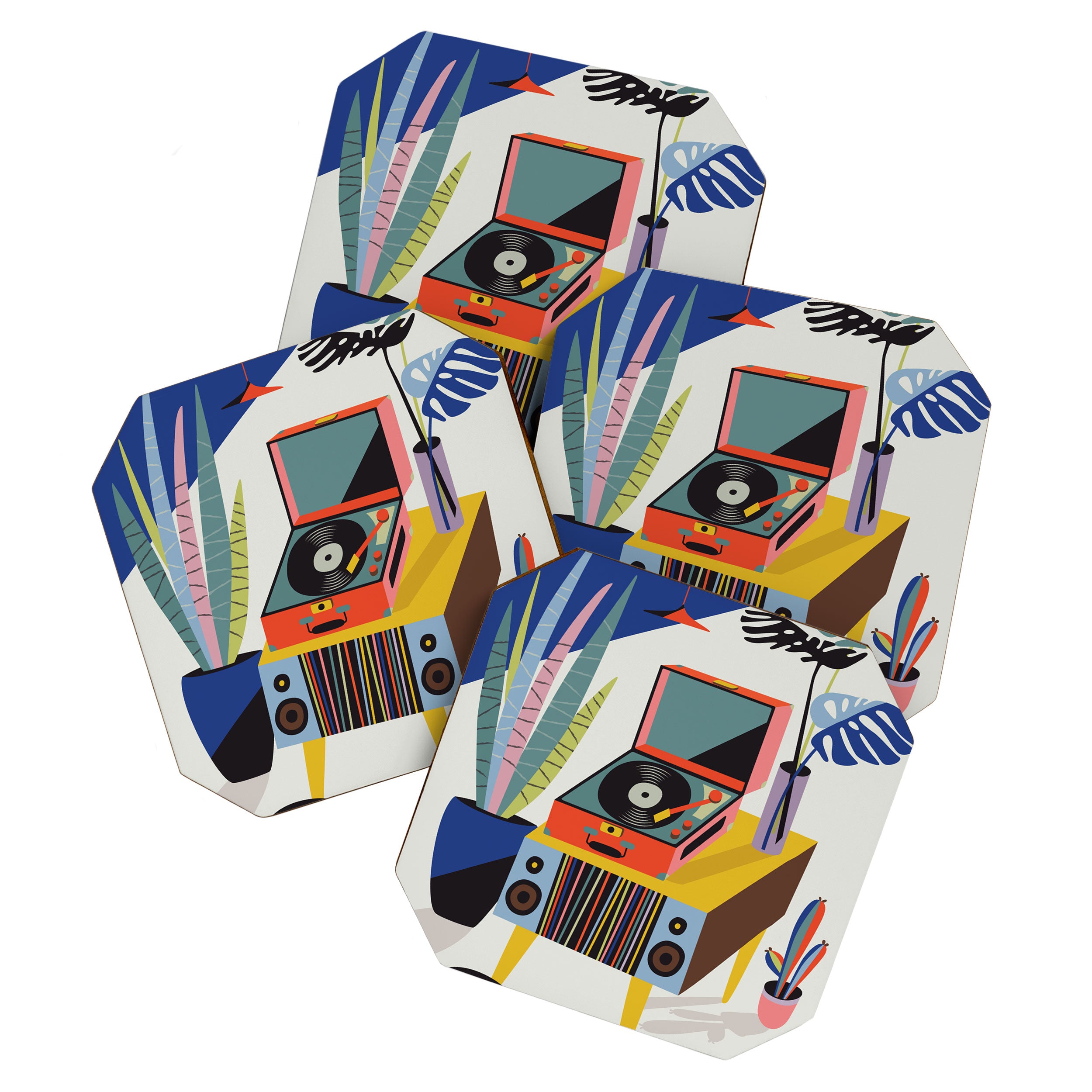 Retro Record Player Coaster Gallery Image 1