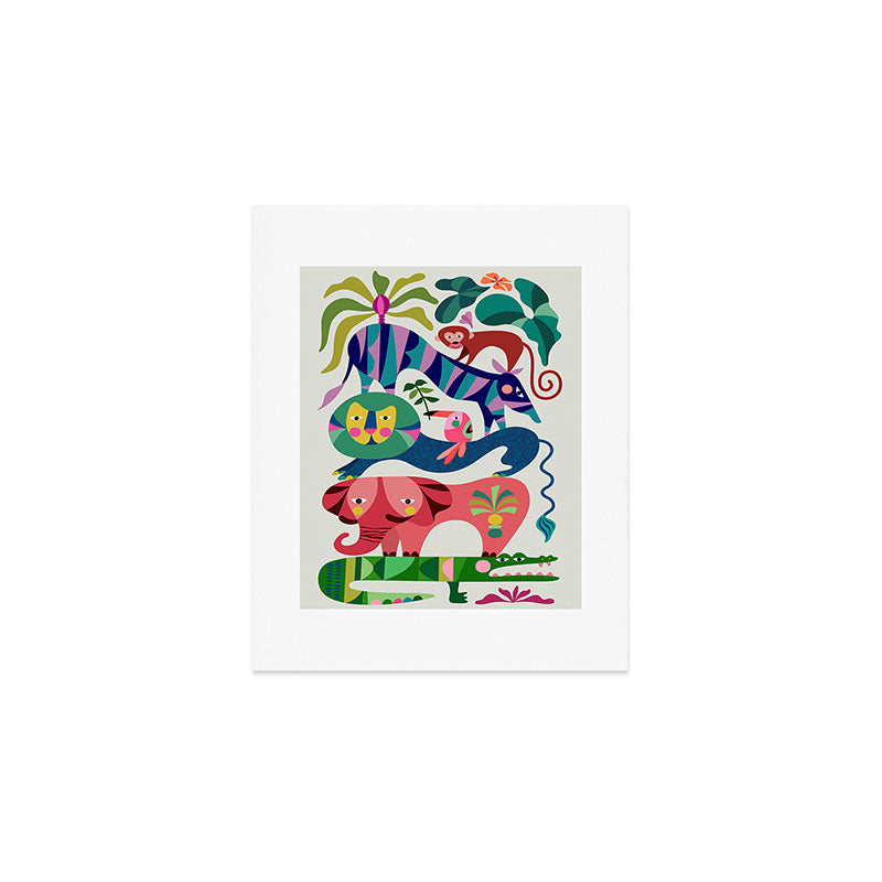 Safari Animals  Art Print Gallery Image 1