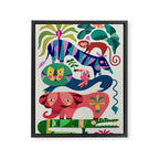 Safari Animals  Framed Canvas Print Gallery Image 6
