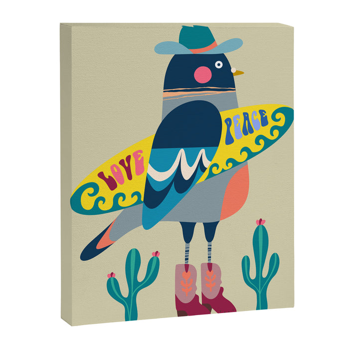 Surf Pigeon Canvas Print Gallery Image 1