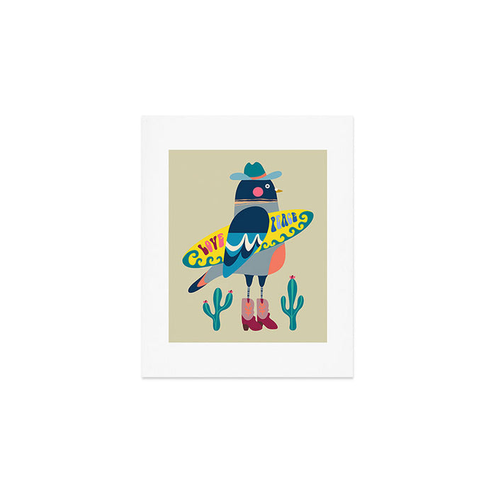 Surf Pigeon Art Print Gallery Image 1