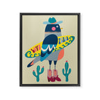 Surf Pigeon Framed Canvas Print Gallery Image 6