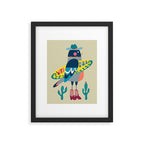 Surf Pigeon Framed Art Print Gallery Image 5