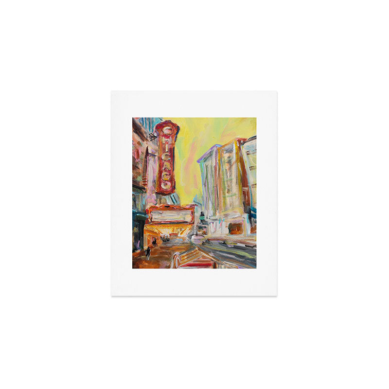 Chicago Theatre Art Print Gallery Image 1