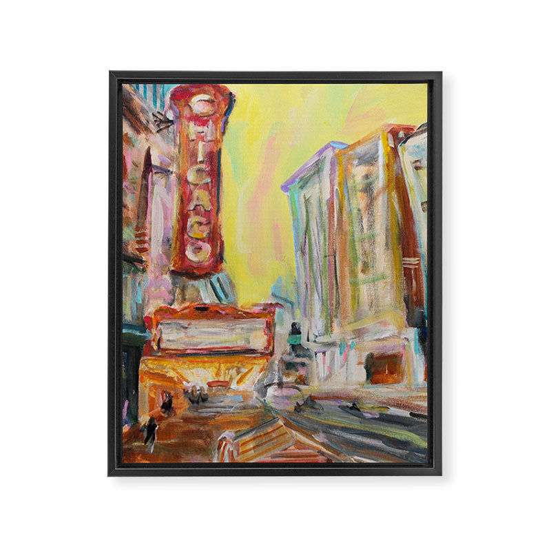 Chicago Theatre Framed Canvas Print Gallery Image 6