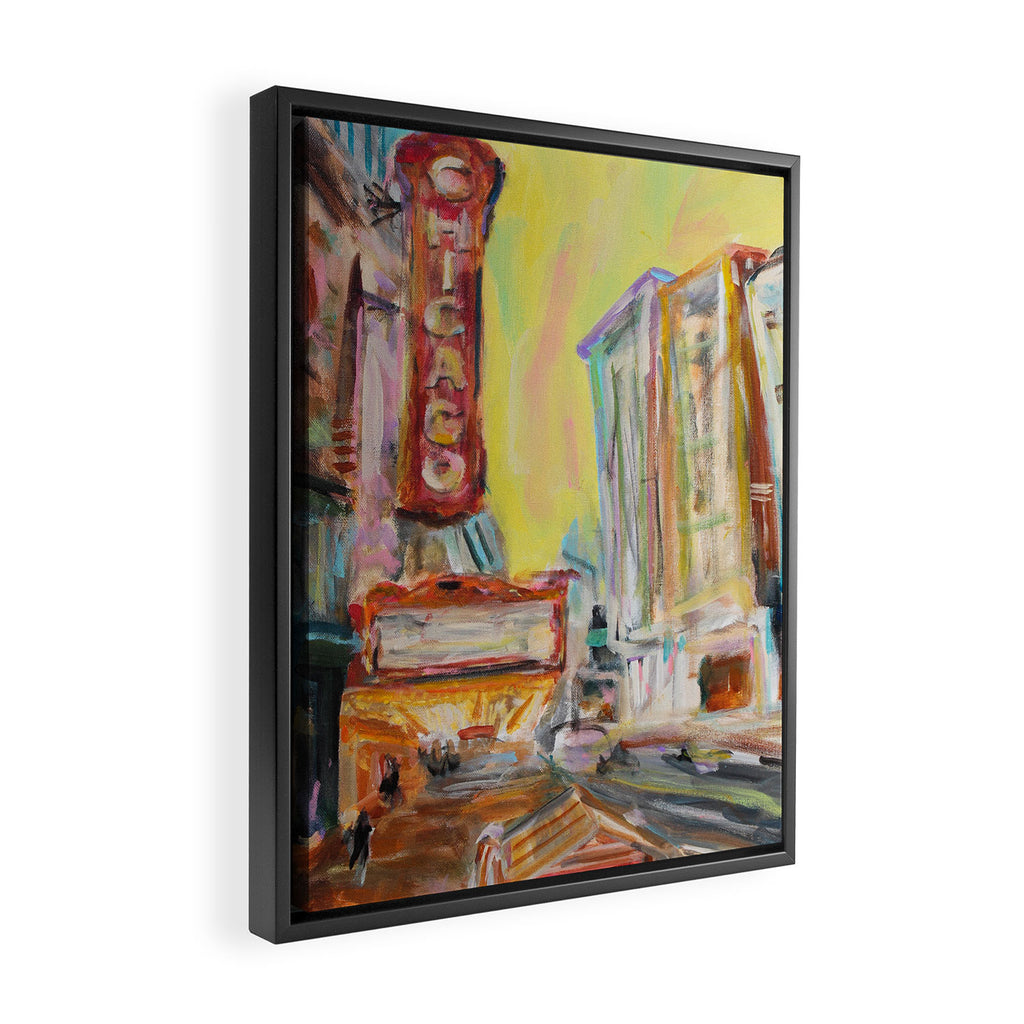 Chicago Theatre Framed Canvas Print Gallery Image 2