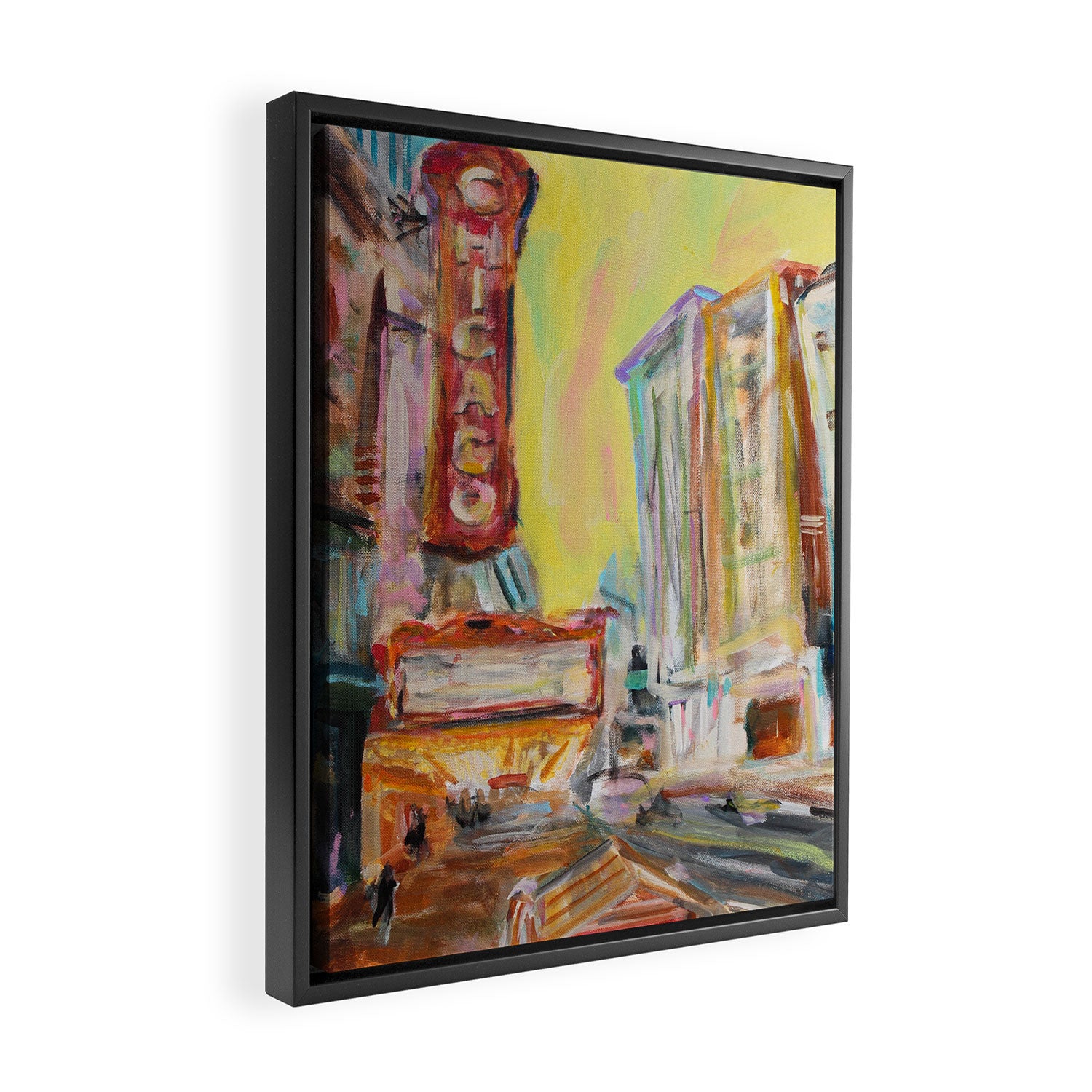 Chicago Theatre Framed Canvas Print Gallery Image 2