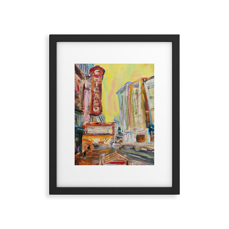 Chicago Theatre Framed Art Print