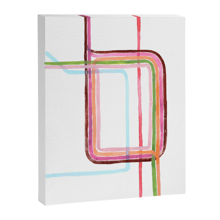 Watercolor Loop - Chicago Art Canvas Print Gallery Image 1