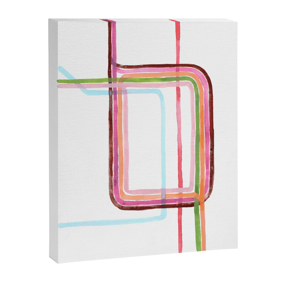 Watercolor Loop - Chicago Art Canvas Print Gallery Image 6