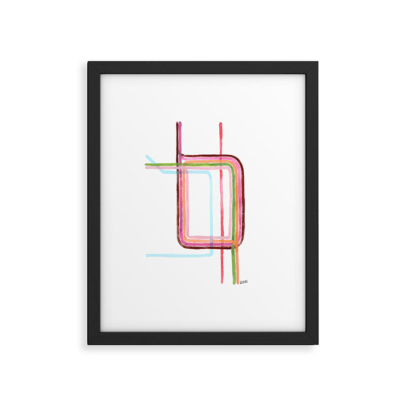Watercolor Loop - Chicago Art Framed Art Print