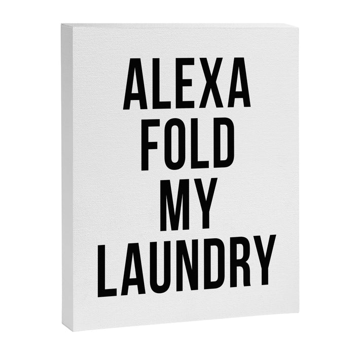 Alexa Fold My Laundry Canvas Print Gallery Image 1