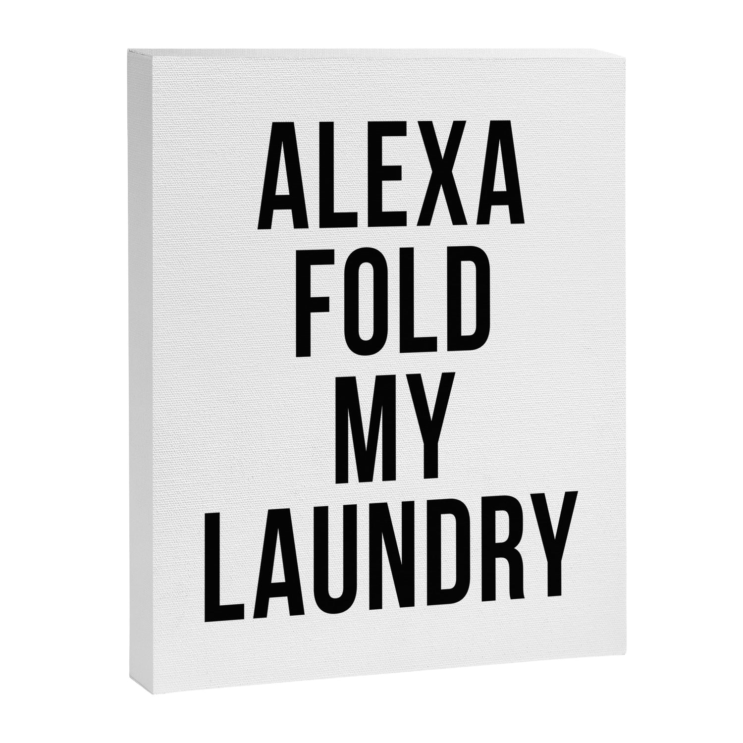 Alexa Fold My Laundry Canvas Print Gallery Image 8