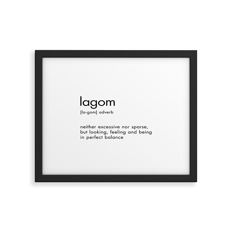 Lagom Definition Framed Art Print Gallery Image 6
