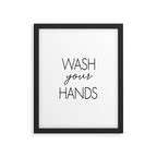 Wash Your Hands Framed Art Print Gallery Image 6