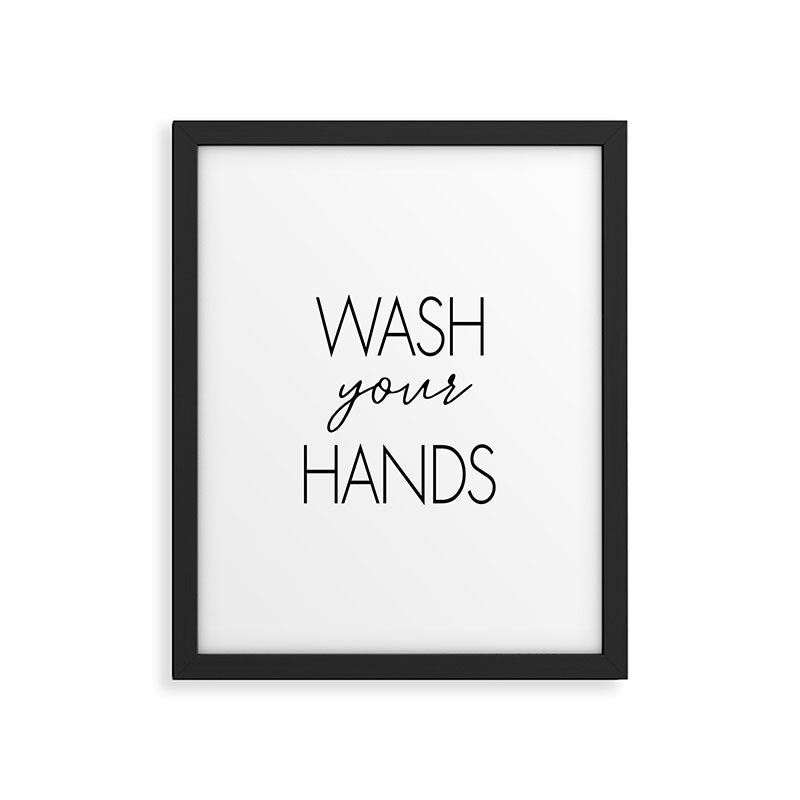 Wash Your Hands Framed Art Print Gallery Image 6