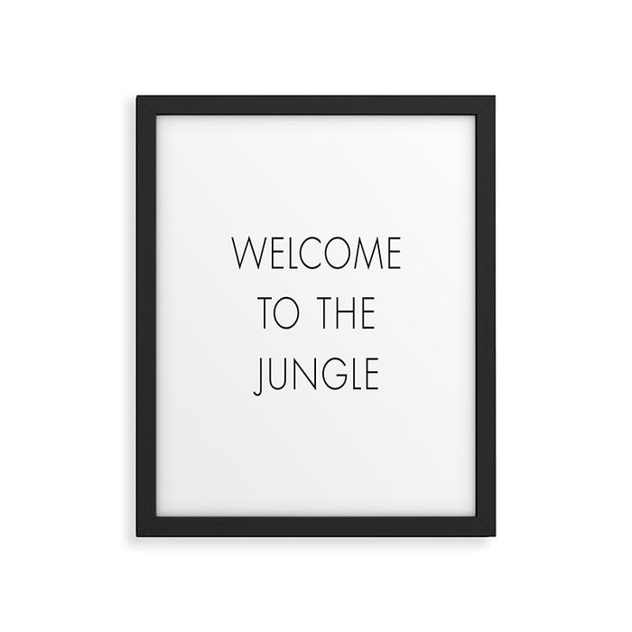 Welcome to the Jungle Framed Art Print Gallery Image 1