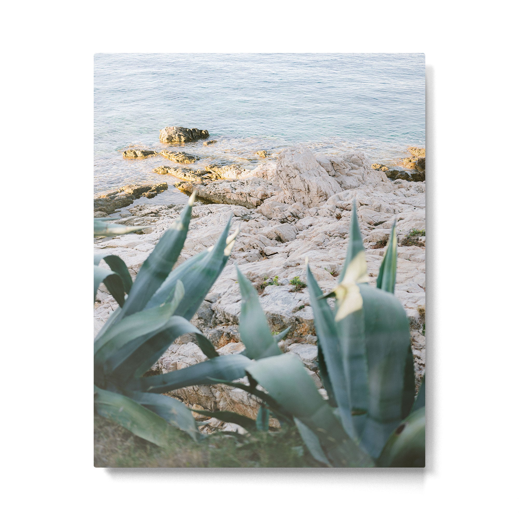 A few steps from the ocean | Fine art Croatia travel photography print | Coastal sea wall art Metal Print Gallery Image 6
