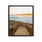 Algarve Stairs to the beach | Portugal Travel Photography Framed Canvas Print Gallery Image 6