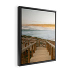 Algarve Stairs to the beach | Portugal Travel Photography Framed Canvas Print Gallery Image 2