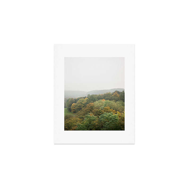 Autumn Forest Canopy | Serene Landscape Photography Art Print Gallery Image 1