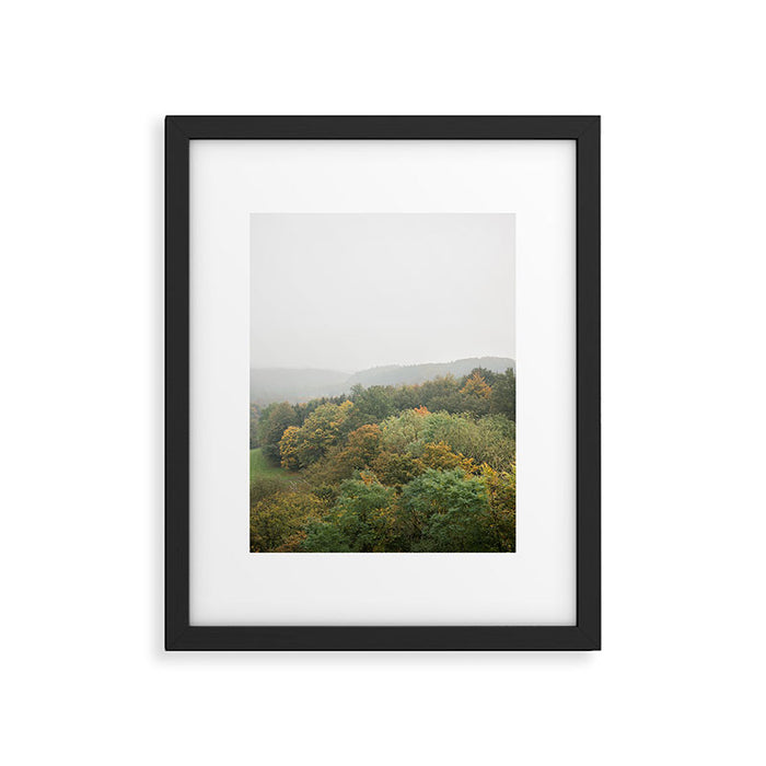 Autumn Forest Canopy | Serene Landscape Photography Framed Art Print Gallery Image 1