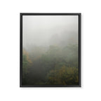 Belgium Misty Forest Scene | Atmospheric Nature Photography Framed Canvas Print Gallery Image 6