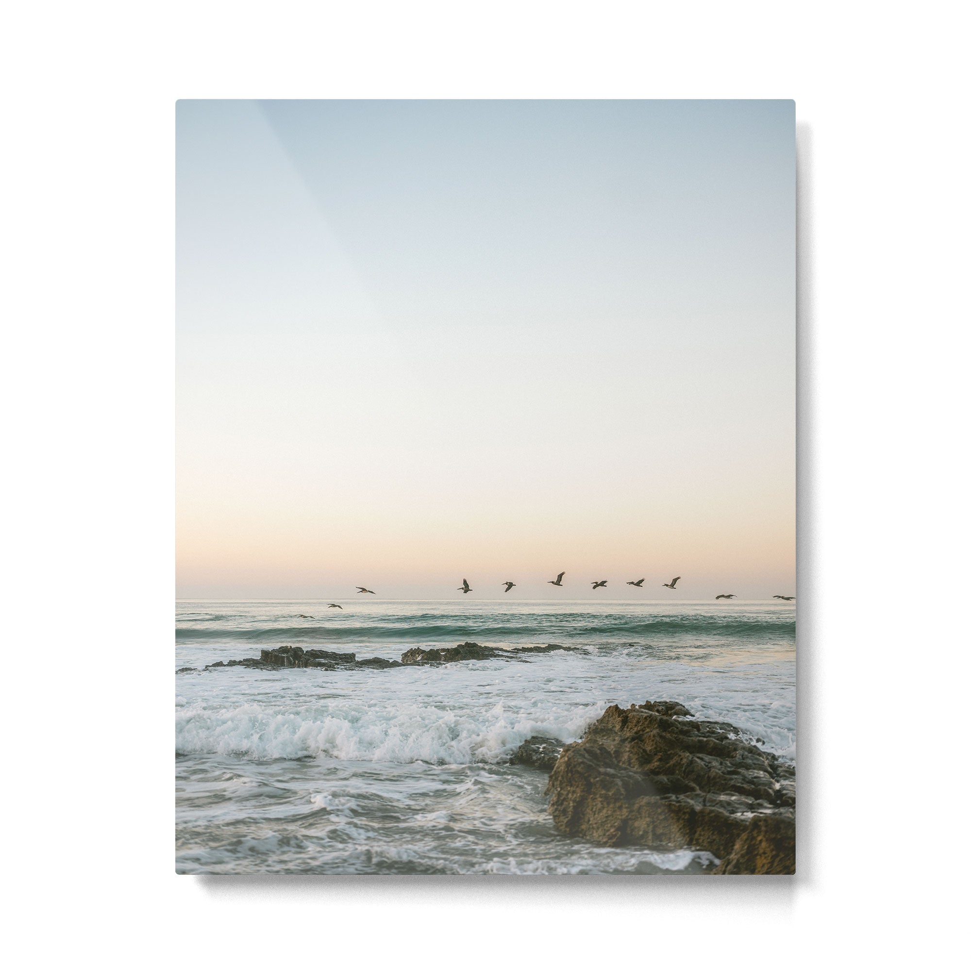 Birds at sunset | Playa Santa Teresa Costa Rica | Travel photography Metal Print Gallery Image 4