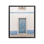 Blue door of Ericeira | Portugal Travel Photography Framed Canvas Print Gallery Image 6