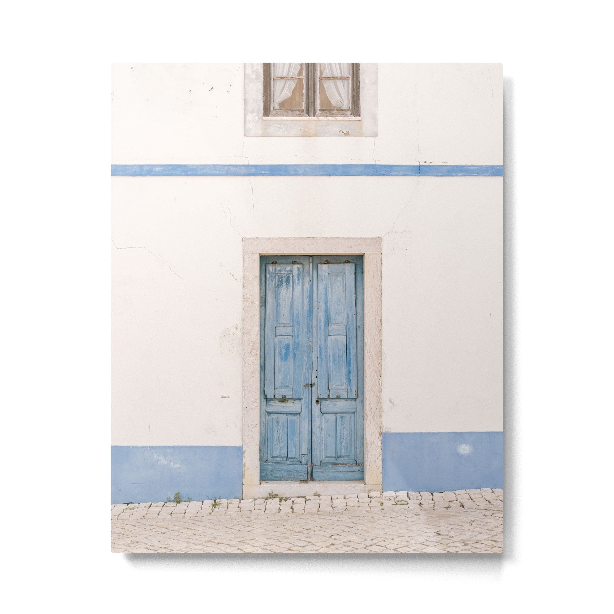 Blue door of Ericeira | Portugal Travel Photography Metal Print Gallery Image 4
