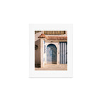Blue door of Tamraght | Morocco coastal travel photography Art Print Gallery Image 1