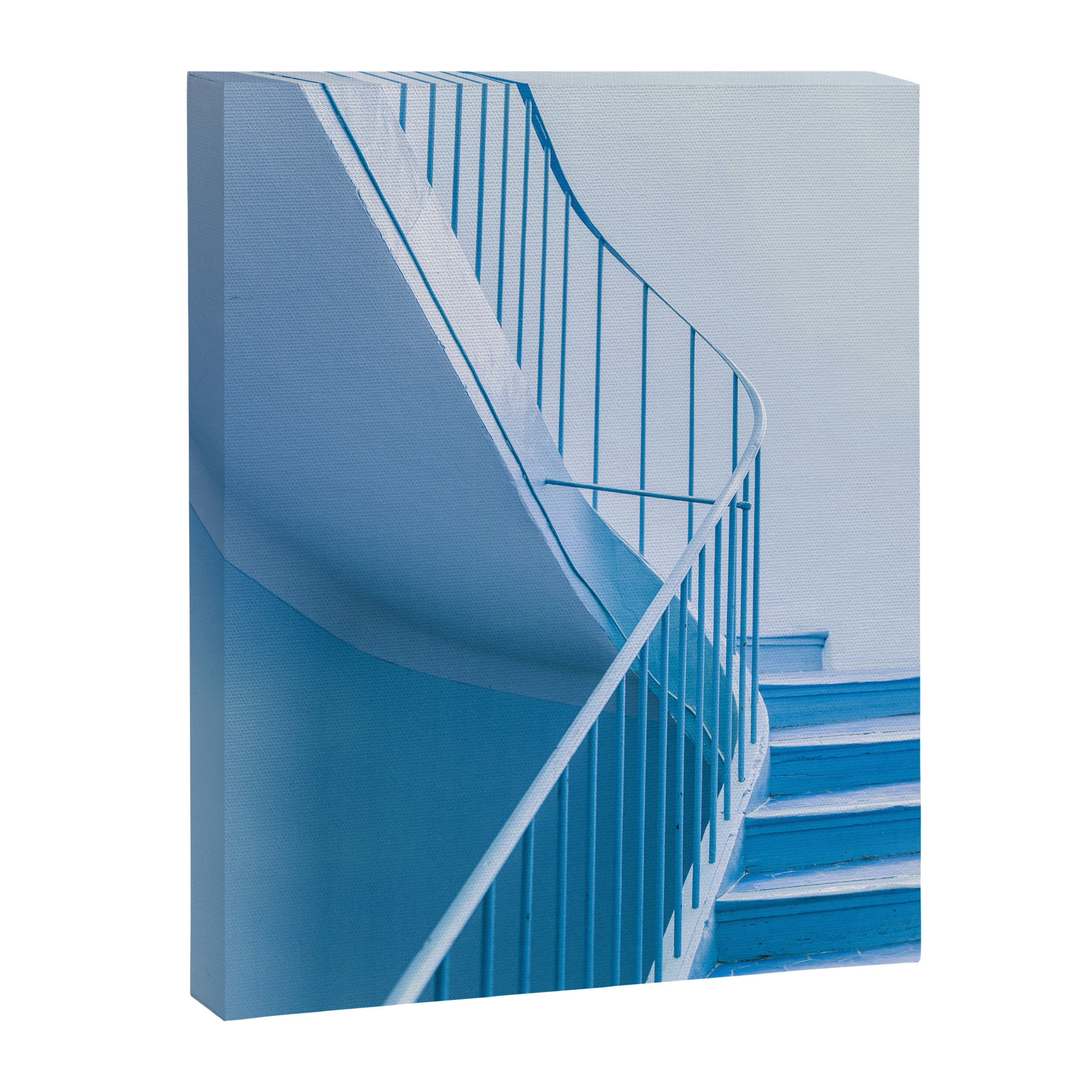 Blue Steps | Architectural Minimalism Canvas Print Gallery Image 6